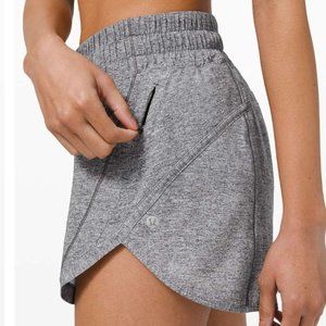 Lululemon Track That High-Rise Short 3" Lined Heather Lux Multi Black. 12